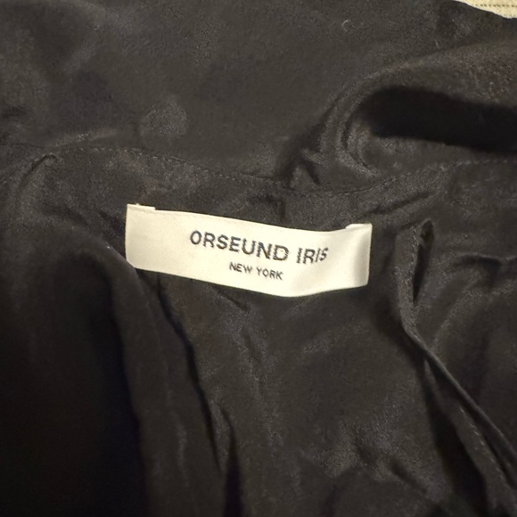 Orseund Iris Silk Ruffle Mini Skirt in Black size S - Picture 6 of 7